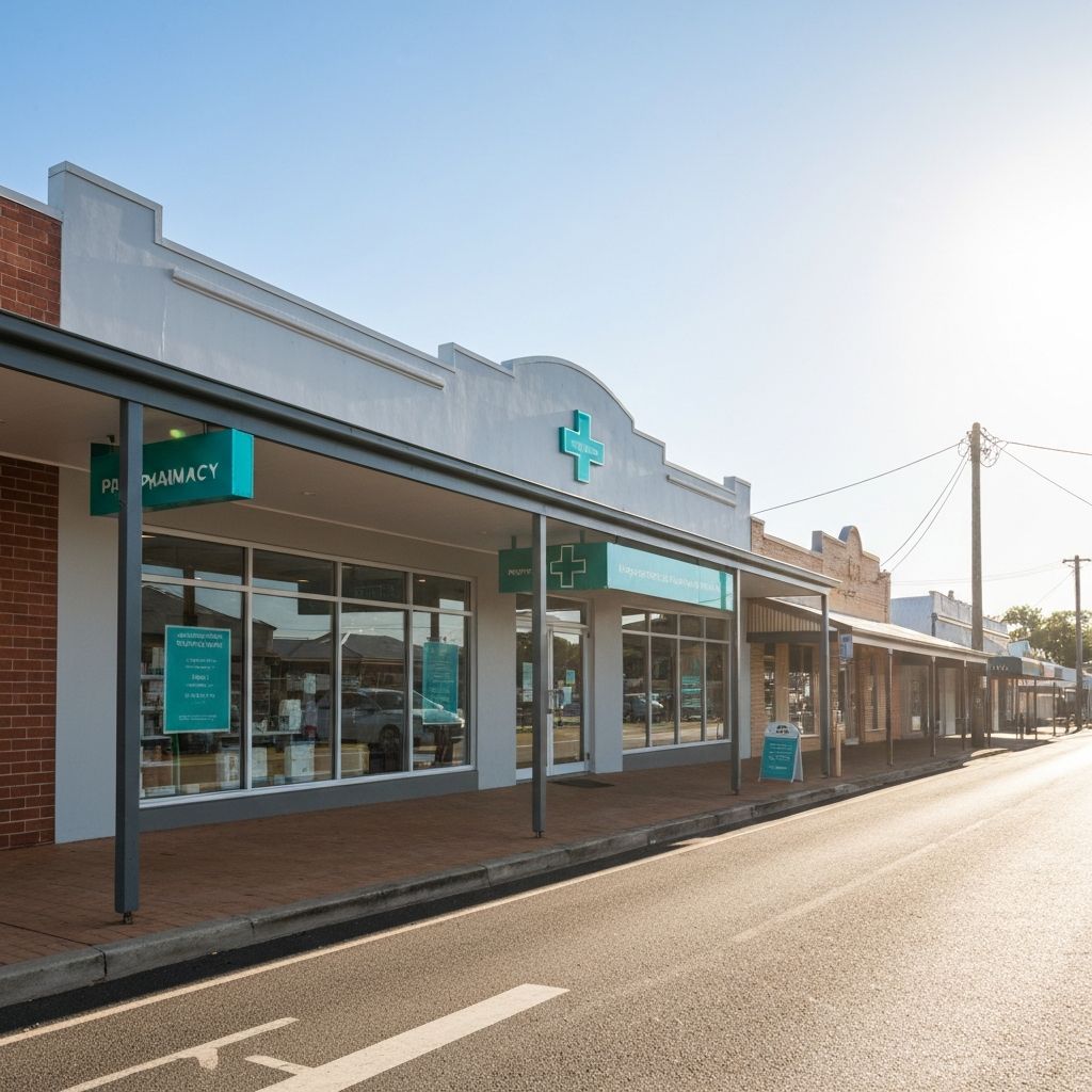 Radiance Pharmacy storefront at 76 Burrowes Street, Surat QLD